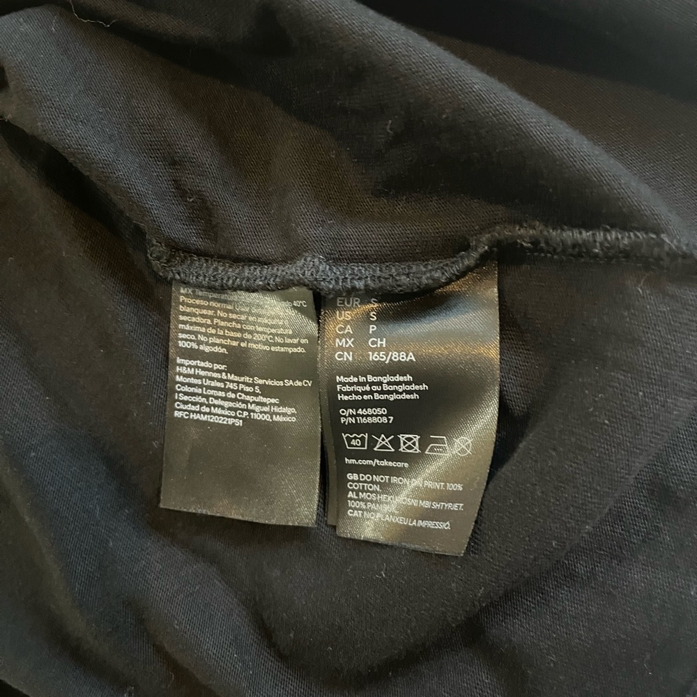 Mugler x H&M collab staff only black t-shirt. Small. Unisex - Picture 6 of 6